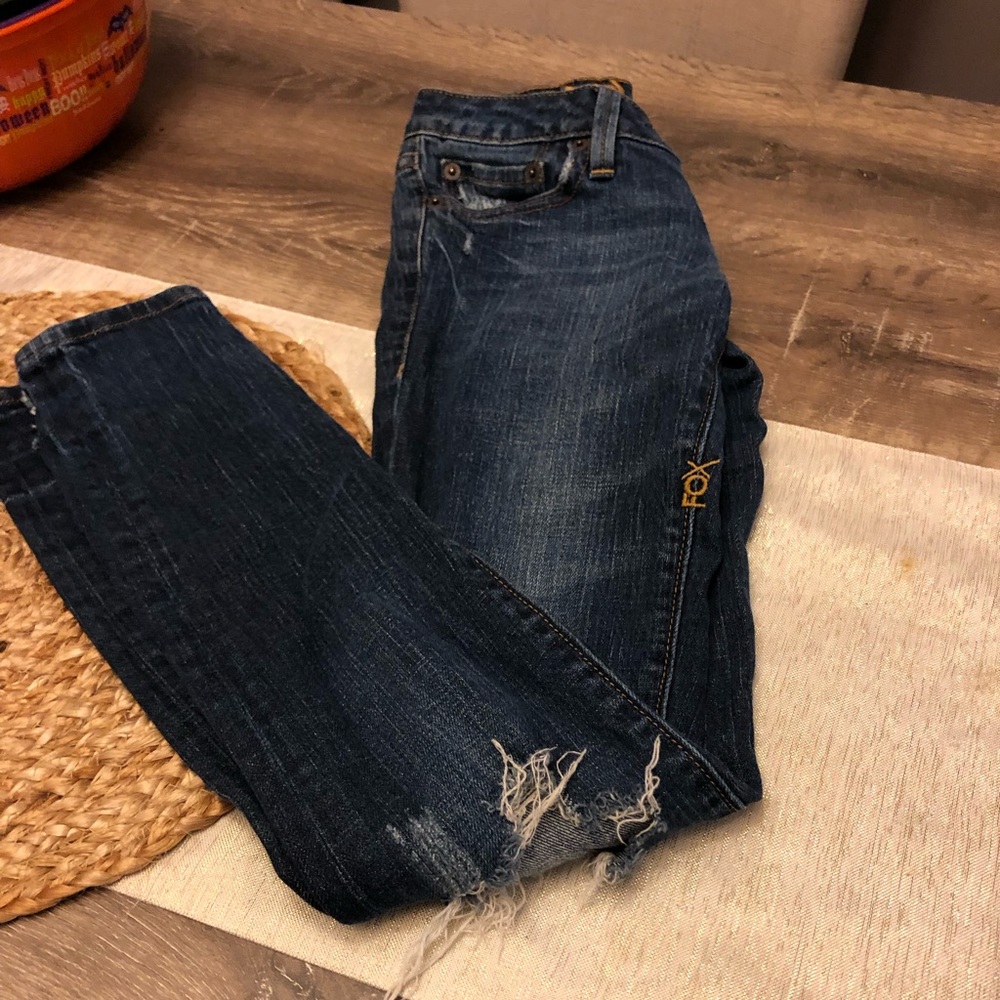 Super skinny distressed FOX jeans